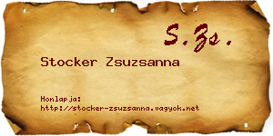 Stocker Zsuzsanna névjegykártya
